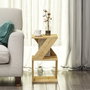 Hanah Home Albeni Sapphire Oak Mesa Lateral Roble Zafiro 30x50x30 cm Tablero Melamina 18mm